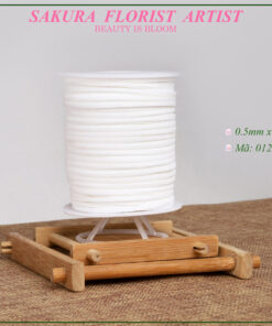 ruy băng sợi da lộn trắng