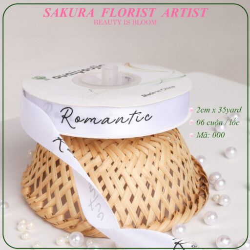 Ruy Băng In Chữ Romantic, Loại 2.0cm