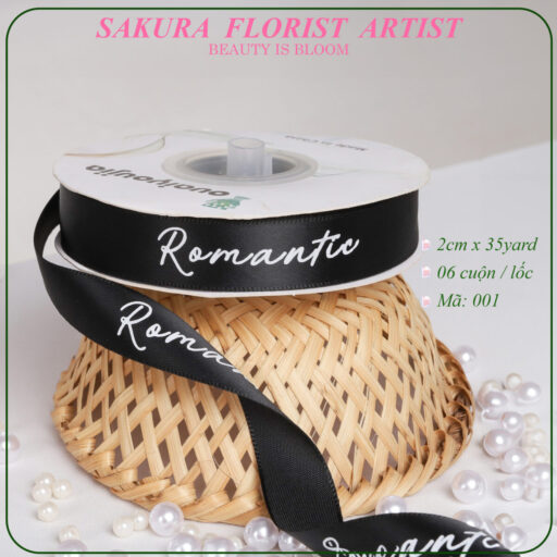 Ruy Băng In Chữ Romantic, Loại 2.0cm