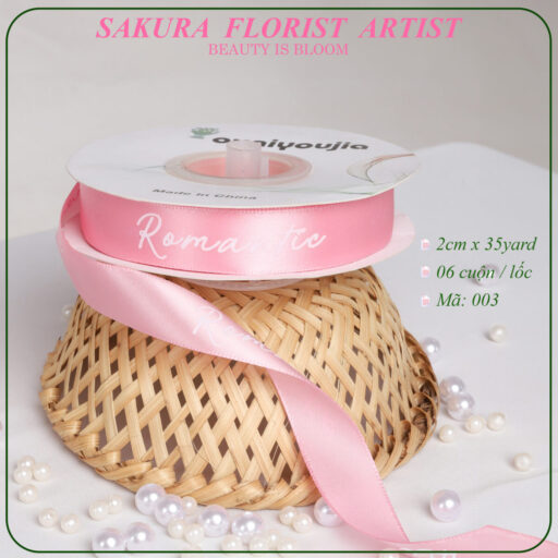 Ruy Băng In Chữ Romantic, Loại 2.0cm