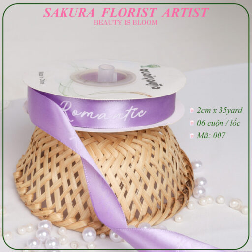 Ruy Băng In Chữ Romantic, Loại 2.0cm
