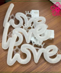 Đèn Led Chữ Love Trang Trí Decor Bó Hoa, Quà Tặng, Bánh Sinh Nhật, Đèn Led Chữ 3 Chế Độ 3 Den led chu Love 6x10.5cm 3 che do 2