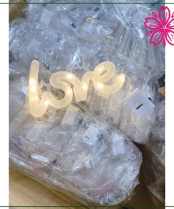 Đèn Led Chữ Love Trang Trí Decor Bó Hoa, Quà Tặng, Bánh Sinh Nhật, Đèn Led Chữ 3 Chế Độ 7 Den led chu Love 6x10.5cm 3 che do 6