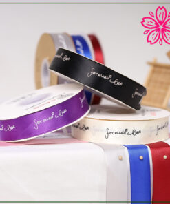 Ruy băng in chữ Forever Love 2.5cm x 45 yard