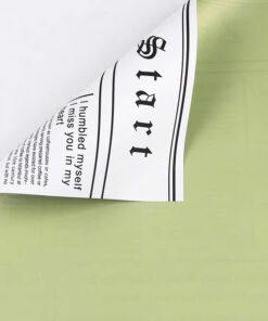 Giấy Gói Hoa Hai Mặt Báo 58x58cm 4 giấy gói hoa hai mặt báo xanh lá