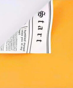 Giấy Gói Hoa Hai Mặt Báo 58x58cm 2 giấy gói hoa hai mặt báo vàng