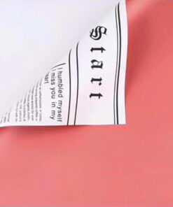 Giấy Gói Hoa Hai Mặt Báo 58x58cm 3 giấy gói hoa hai mặt báo hồng cam