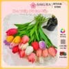 hoa tulip nhựa PU