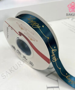 ruy băng lụa in chữ happy 329-2