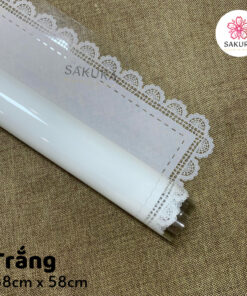 Giấy Gói Hoa Họa Tiết Viền Mây 58x58cm 2 giấy gói hoa họa tiết viền mây trắng