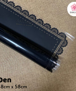 Giấy Gói Hoa Họa Tiết Viền Mây 58x58cm 1 giấy gói hoa họa tiết viền mây đen