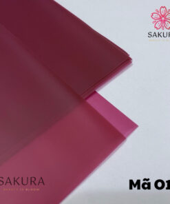 Giấy Gói Hoa Bóng Mờ Một Mặt Trơn 58x58cm mã 01