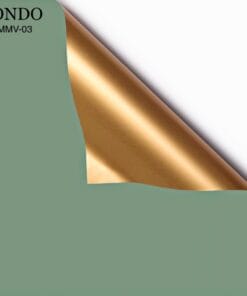 giấy gói hoa màu mạ vàng xanh ngọc