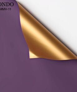 giấy gói hoa màu mạ vàng tím