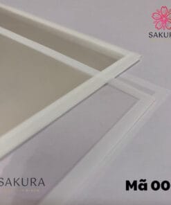 Giấy Gói Hoa Bóng Kính Viền Màu Trong Suốt 55x55cm 10 giấy gói hoa bóng kính viền trắng