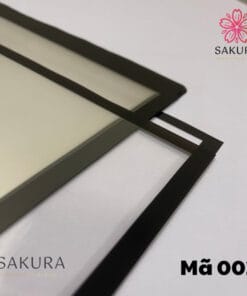 Giấy Gói Hoa Bóng Kính Viền Màu Trong Suốt 55x55cm 9 giấy gói hoa bóng kính viền đen