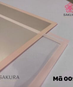 Giấy Gói Hoa Bóng Kính Viền Màu Trong Suốt 55x55cm 1 giấy gói hoa bóng kính viền hồng