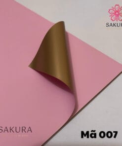 giấy gói hoa màu mạ vàng 007