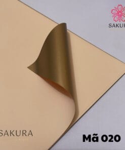 giấy gói hoa màu mạ vàng 020