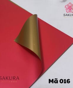 giấy gói hoa màu mạ vàng 016