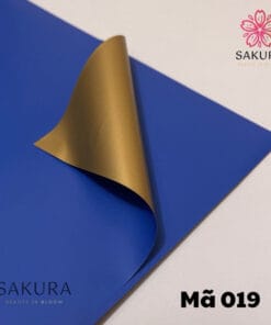 giấy gói hoa màu mạ vàng 019
