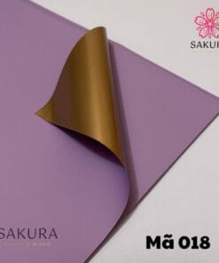 giấy gói hoa màu mạ vàng 018