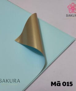 giấy gói hoa màu mạ vàng 015