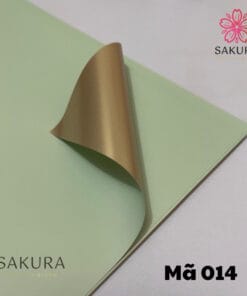 giấy gói hoa màu mạ vàng 014