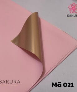 giấy gói hoa màu mạ vàng 021