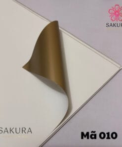 giấy gói hoa màu mạ vàng 010