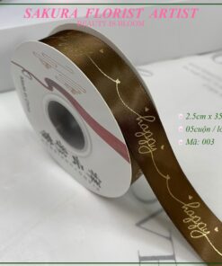 ruy băng lụa in chữ happy 003