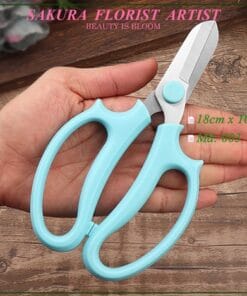Kéo cắt tỉa cành hoa Nhật Bản D18xR10cm xanh ngọc