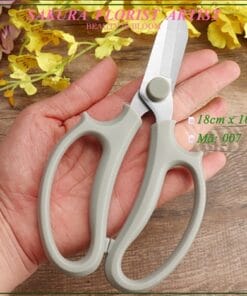 Kéo cắt tỉa cành hoa Nhật Bản D18xR10cm xám