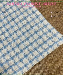 Vải Dạ Tweed Kèm Cốt Giấy Bó Hoa 1.5m x 45cm 3 Vải Dạ Tweed Kèm Cốt Giấy Bó Hoa 007