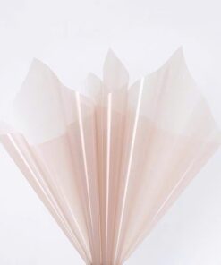 Giấy Kiếng Thạch Màu Trong Suốt 58x58cm nâu nhạt