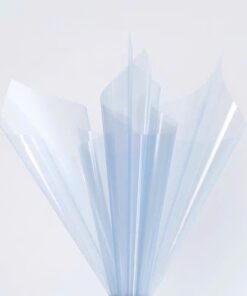 Giấy Kiếng Thạch Màu Trong Suốt 58x58cm xanh dương nhạt