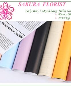 giấy gói hoa hai mặt chữ tiếng anh