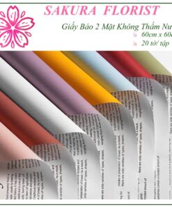 giấy gói hoa hai mặt báo