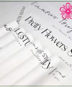 Giấy Lót Gói Hoa Họa Tiết Chữ 30x45cm – Tinh Tế, Chống Thấm tại Phụ Kiện Hoa Sakura