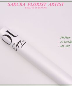 giấy gói hoa in chữ everyday i love you màu bạc