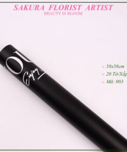 giấy gói hoa in chữ everyday i love you màu đen