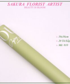 giấy gói hoa in chữ everyday i love you màu xanh