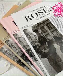 giấy gói hoa tạp chí roses