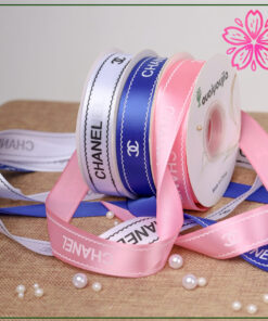 Ruy Băng In Chữ Chanel, Loại 2.5cm x32yard