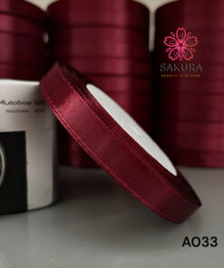 ruy băng satin trơn 1cm A032