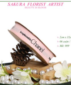 ruy băng gân Chanel hồng