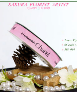 ruy băng gân Chanel hồng tươi