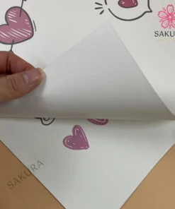 Giấy Gói Hoa Chữ Love Hình Thỏ, Xấp 10T, KT 35x50cm, Giấy Lót Bó Hoa Cao Cấp 8 giay goi hoa chu love hinh tho 9