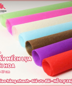 Giấy Mếch Lụa Gói Hoa 47cmx47cm - Gói Hoa, Gói Quà, Trang Trí Tiệc, DIY, Decor