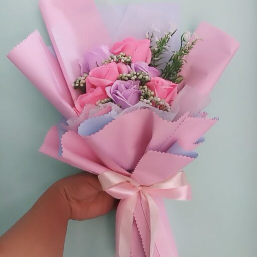 Bó hoa hồng bằng ruy băng